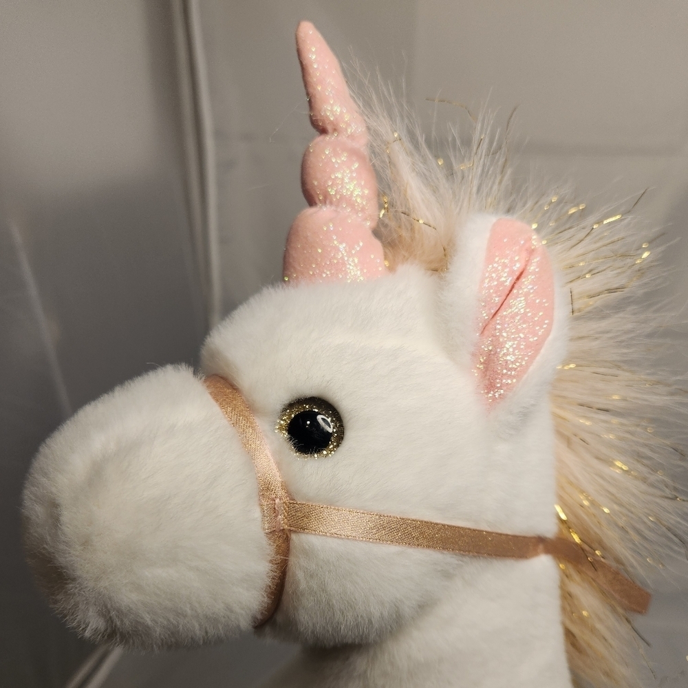 12” F.A.O Schwarz Pink Unicorn Plush Stuffed Animal - Picture 7 of 12